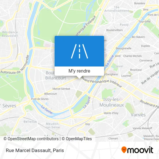 Rue Marcel Dassault plan