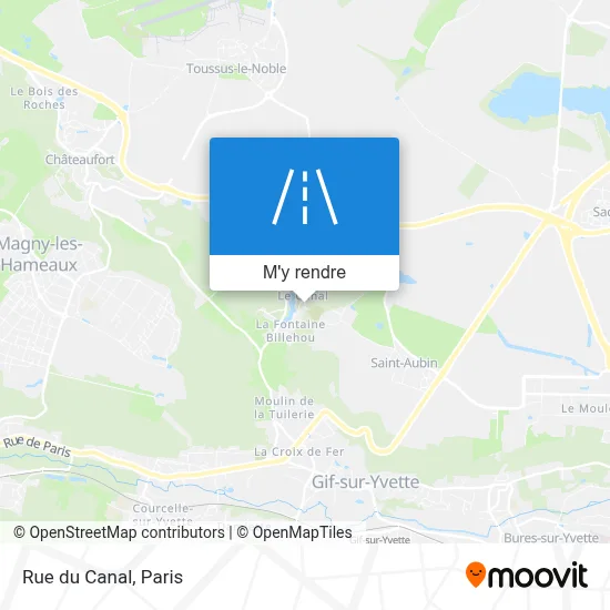 Rue du Canal plan