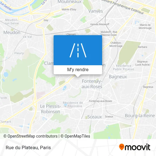 Rue du Plateau plan