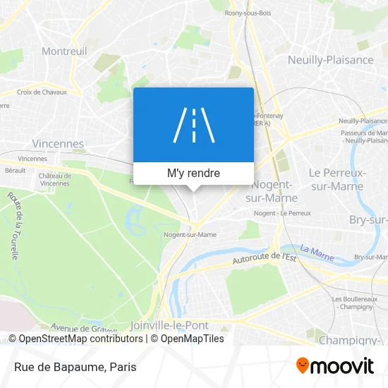 Rue de Bapaume plan