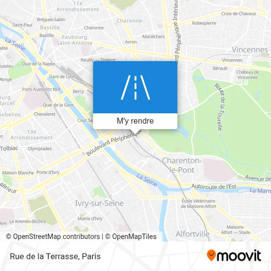 Rue de la Terrasse plan
