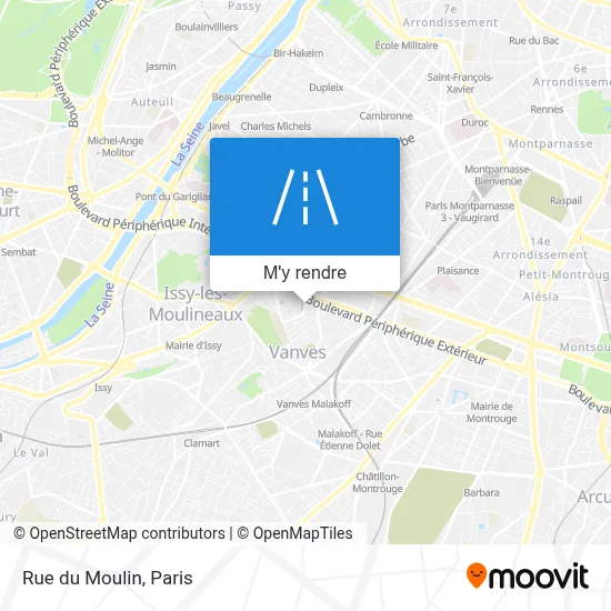 Rue du Moulin plan