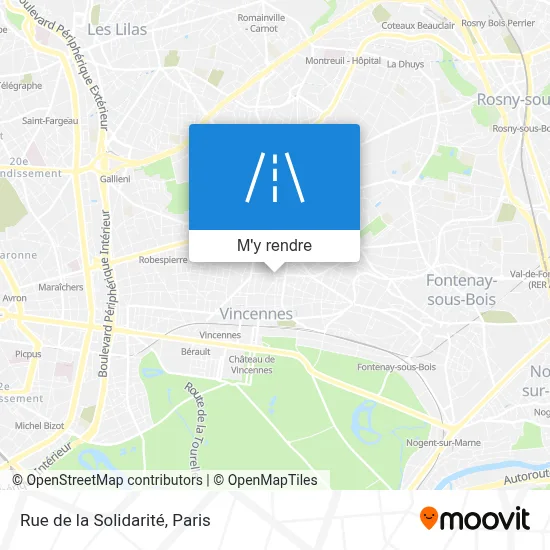 Rue de la Solidarité plan