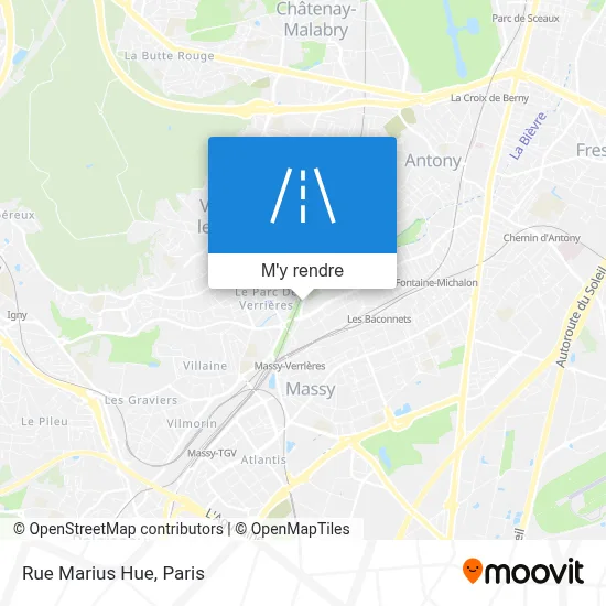 Rue Marius Hue plan