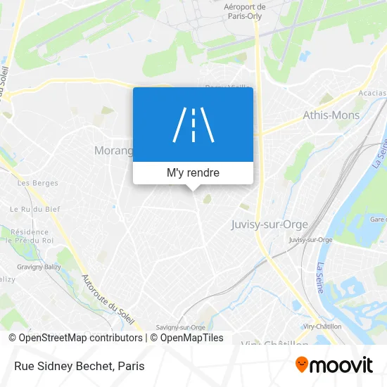 Rue Sidney Bechet plan