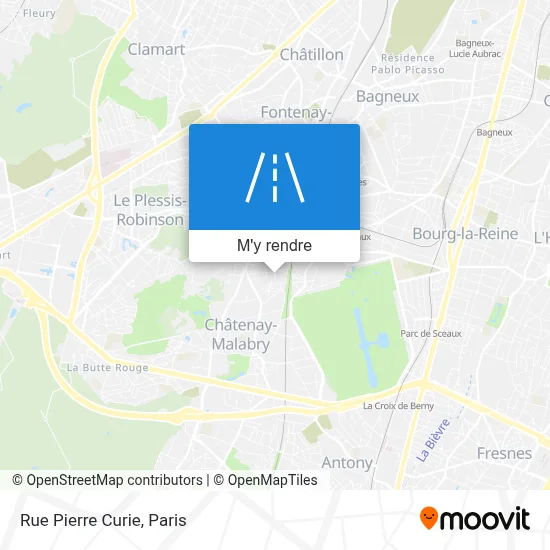 Rue Pierre Curie plan