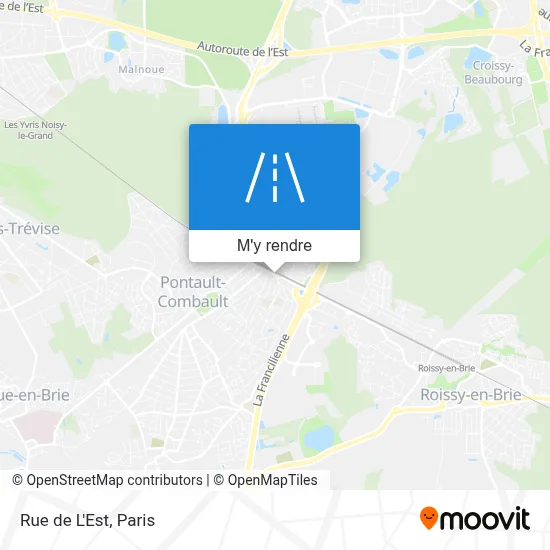 Rue de L'Est plan