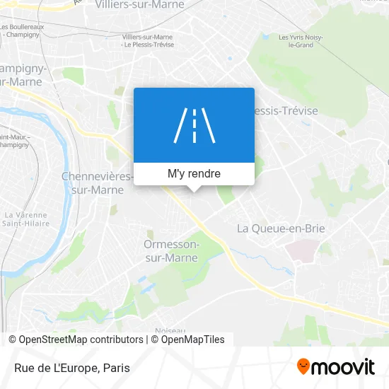 Rue de L'Europe plan