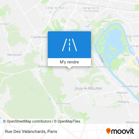 Rue Des Valanchards plan