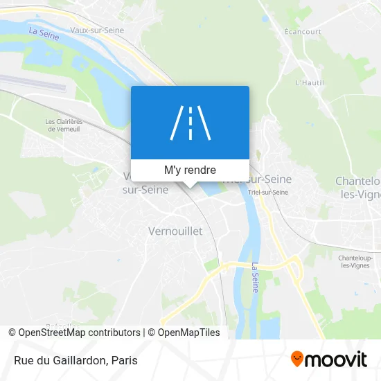 Rue du Gaillardon plan