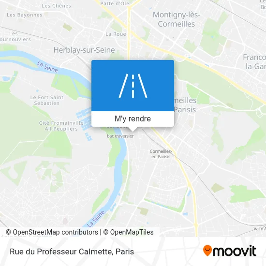 Rue du Professeur Calmette plan