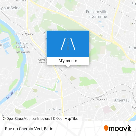 Rue du Chemin Vert plan