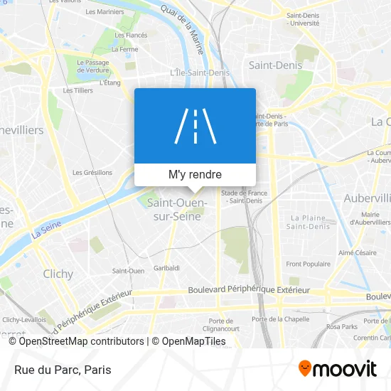 Rue du Parc plan