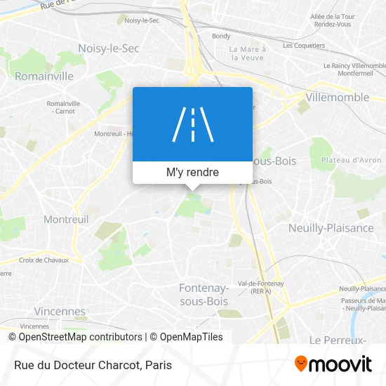 Rue du Docteur Charcot plan