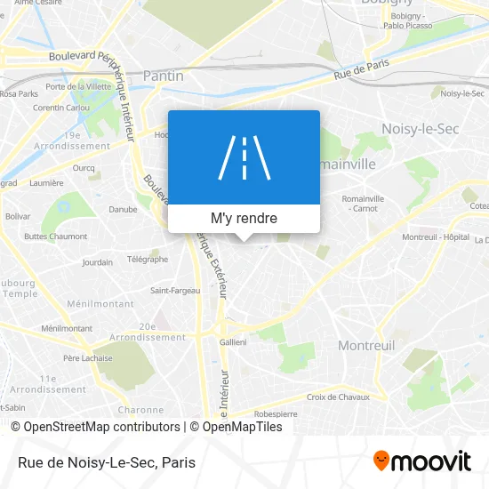 Rue de Noisy-Le-Sec plan