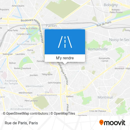 Rue de Paris plan