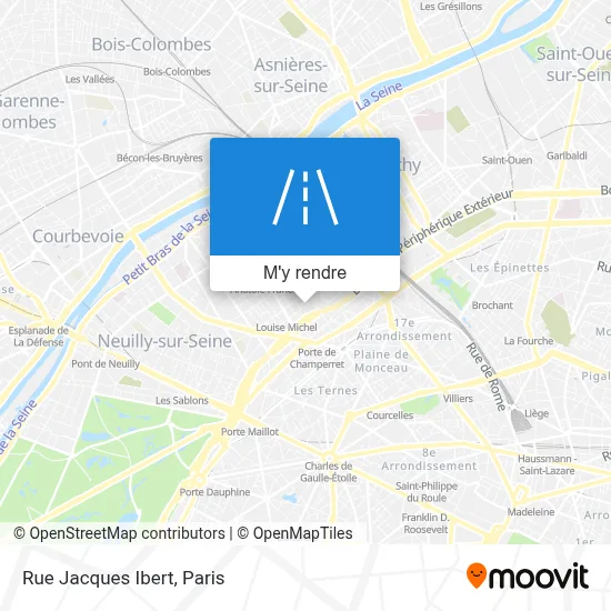 Rue Jacques Ibert plan