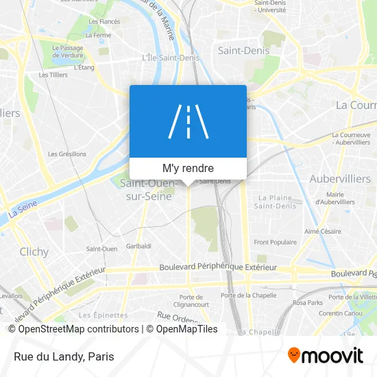 Rue du Landy plan