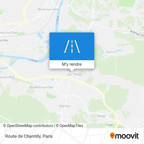 Route de Chantilly plan