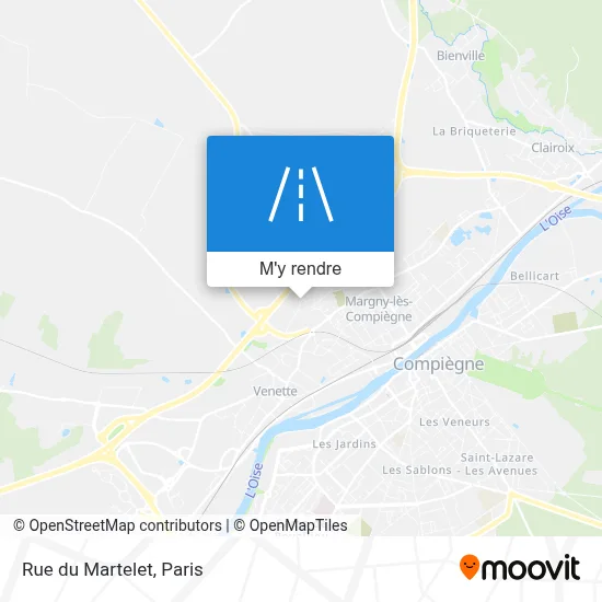 Rue du Martelet plan