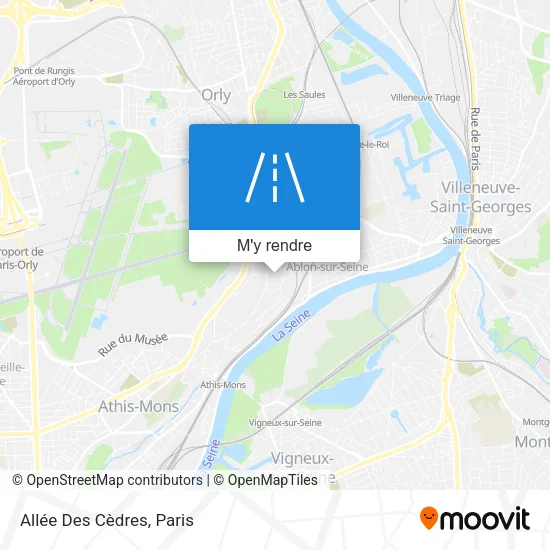 Allée Des Cèdres plan