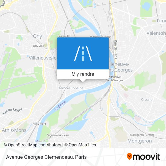 Avenue Georges Clemenceau plan