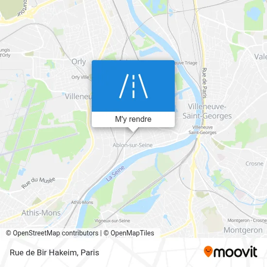 Rue de Bir Hakeim plan