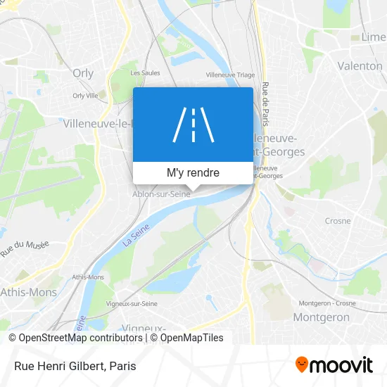 Rue Henri Gilbert plan