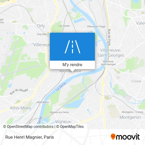 Rue Henri Magnier plan