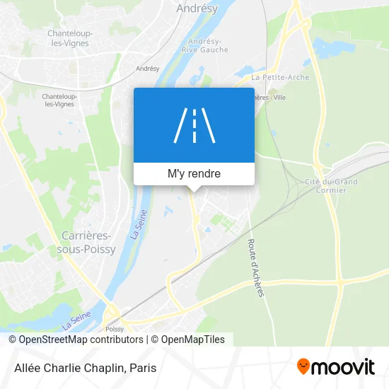 Allée Charlie Chaplin plan