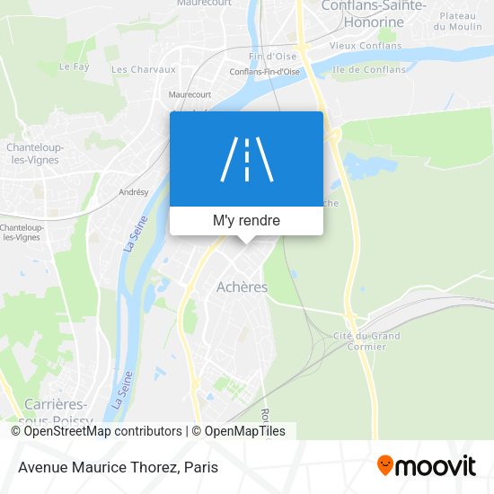 Avenue Maurice Thorez plan