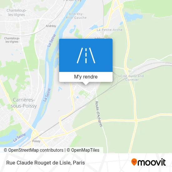 Rue Claude Rouget de Lisle plan