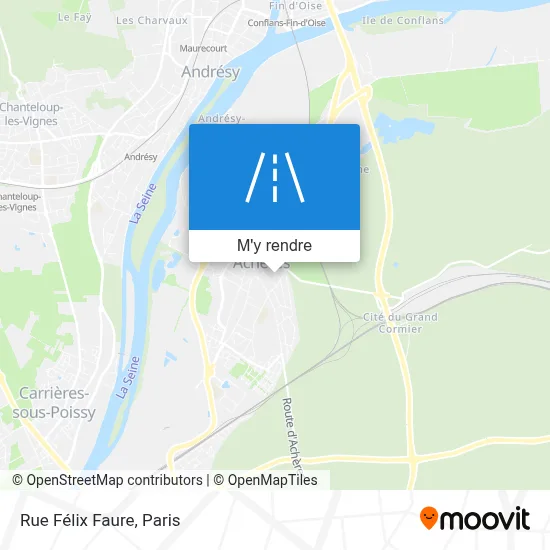 Rue Félix Faure plan