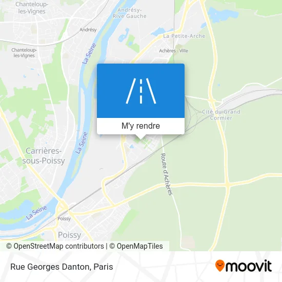 Rue Georges Danton plan