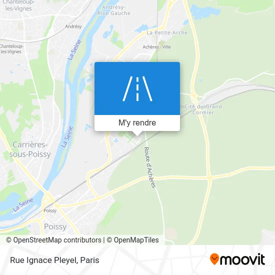 Rue Ignace Pleyel plan