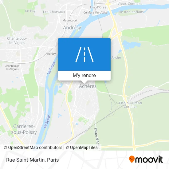 Rue Saint-Martin plan