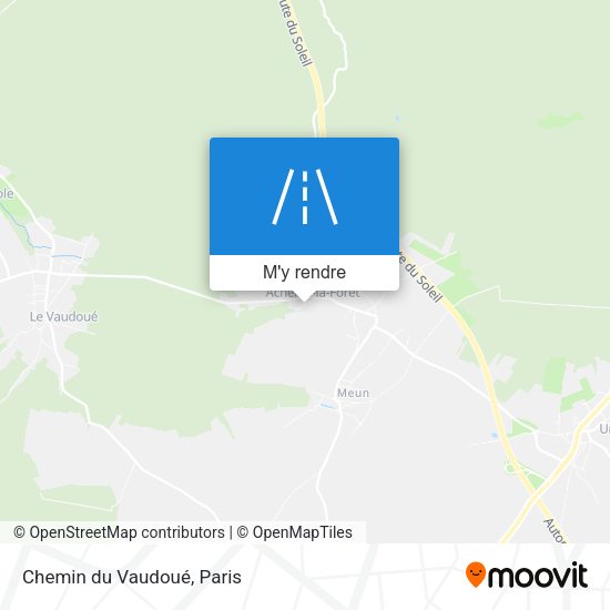 Chemin du Vaudoué plan