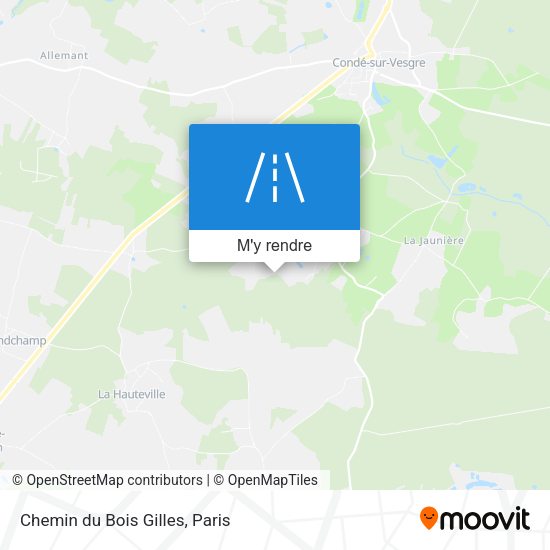 Chemin du Bois Gilles plan
