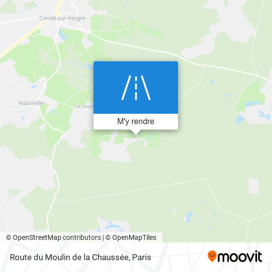 Route du Moulin de la Chaussée plan