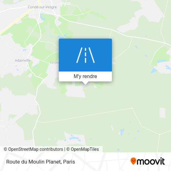 Route du Moulin Planet plan