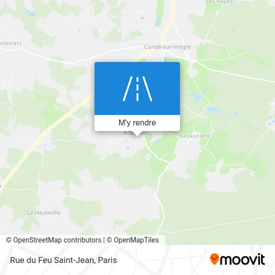 Rue du Feu Saint-Jean plan