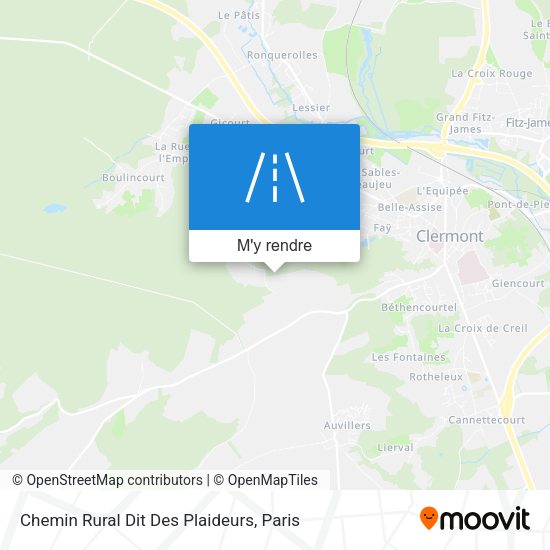Chemin Rural Dit Des Plaideurs plan