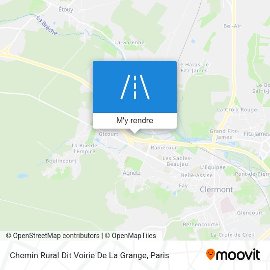 Chemin Rural Dit Voirie De La Grange plan