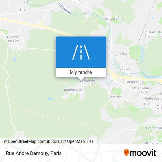 Rue André Demouy plan
