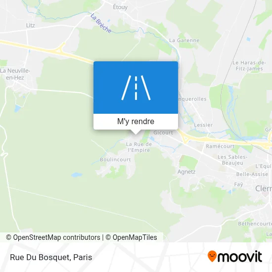 Rue Du Bosquet plan