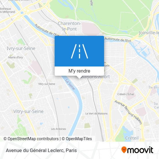 Avenue du Général Leclerc plan