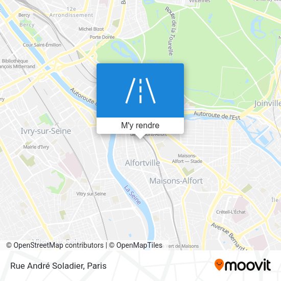 Rue André Soladier plan