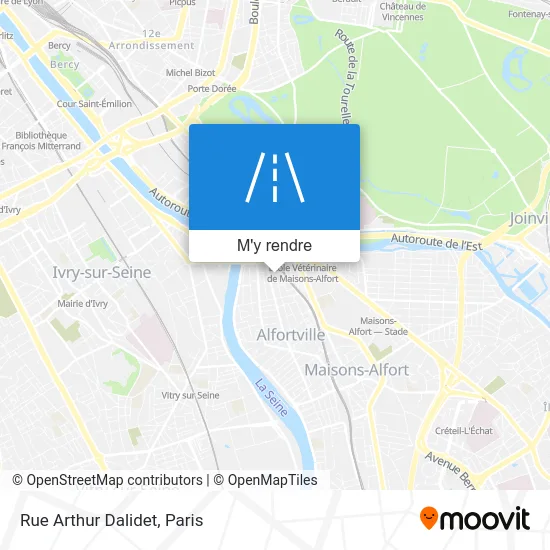 Rue Arthur Dalidet plan