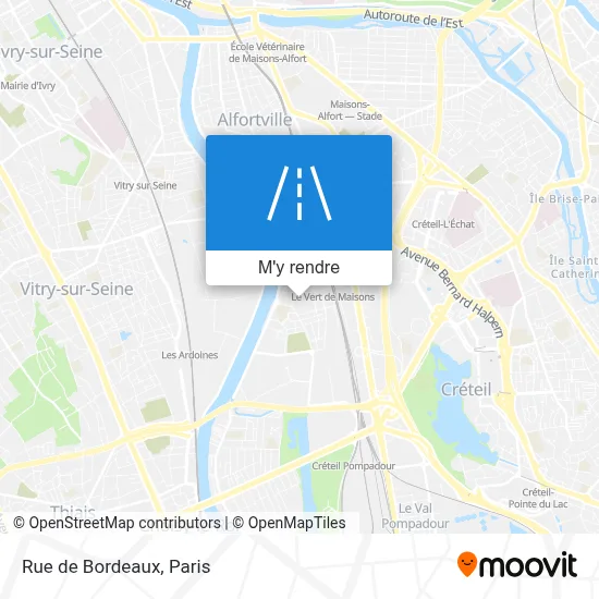 Rue de Bordeaux plan