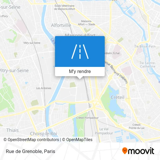 Rue de Grenoble plan